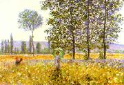 Claude Monet Fields in Spring Norge oil painting reproduction